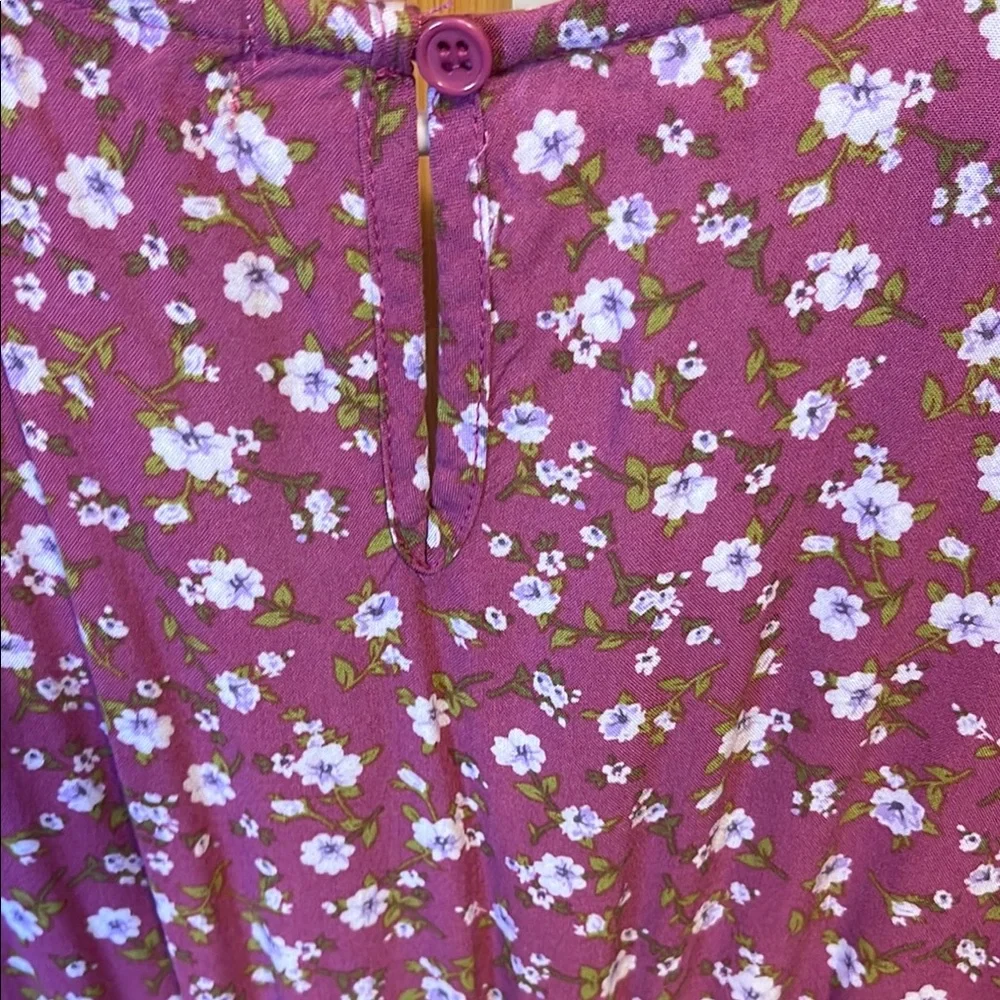 Floral Pink Mini Dress - Picture 7 of 8